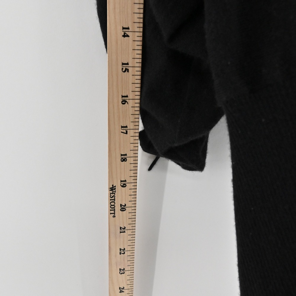 Missoni Womens Cashmere Silk Sweater Size 6 Black Ruched Sleeve Quiet Luxury - Picture 5 of 14